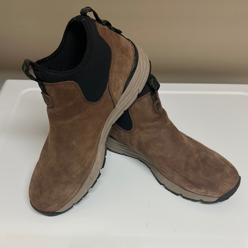 Danner Brown and Black Boots with Elastic Panels